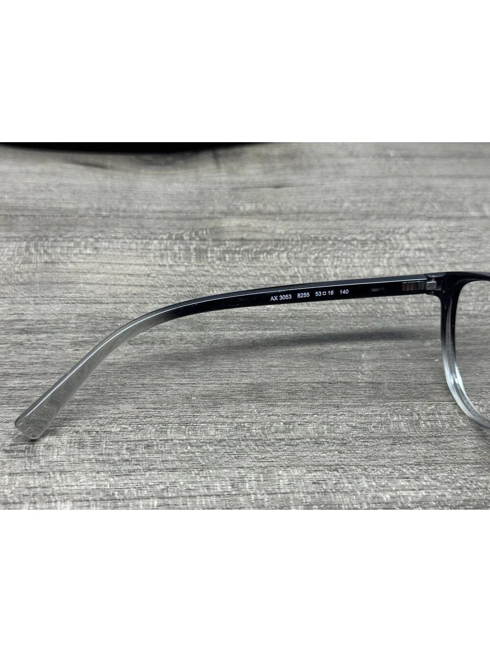 Armani Exchange AX3053 8255 Eyewear, 53[]16-140 Black Eyeglasses Frames + Case
